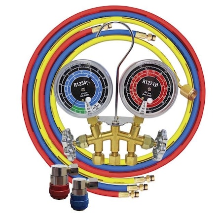 Atd Tools ATD Tools ATD-3661 Brass Manif Gauge Set ATD-3661